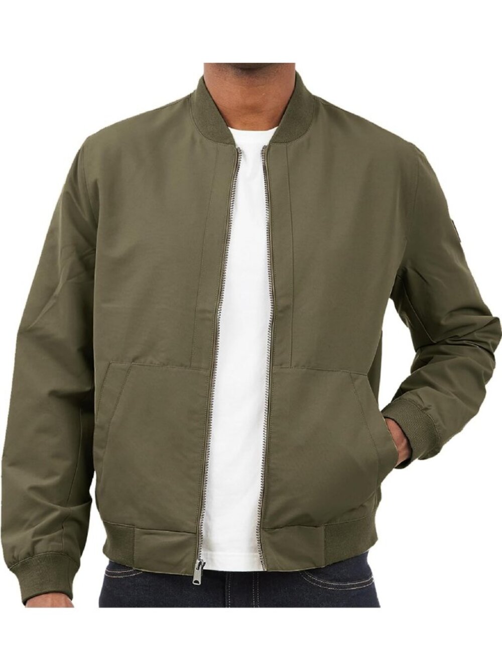 Stylish Men's Bomber Jacket | Casual Fashion Outerwear | Trendy Fall Layering